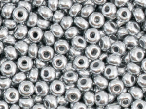 Seed Bead 6/o Silver metallic 50g