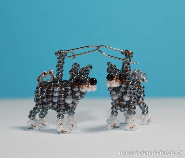Finished Beadwork Earrings Jämthund