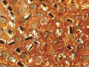 Seed Bead 10/o Gold silver lined inside 50 g