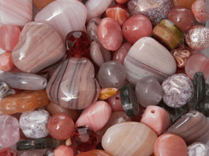 Glass Bead Mix Dusty Rose 50g