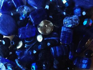Glass Bead Mix Night Blue 50g