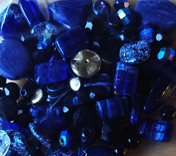 Glass Bead Mix Night Blue 50g