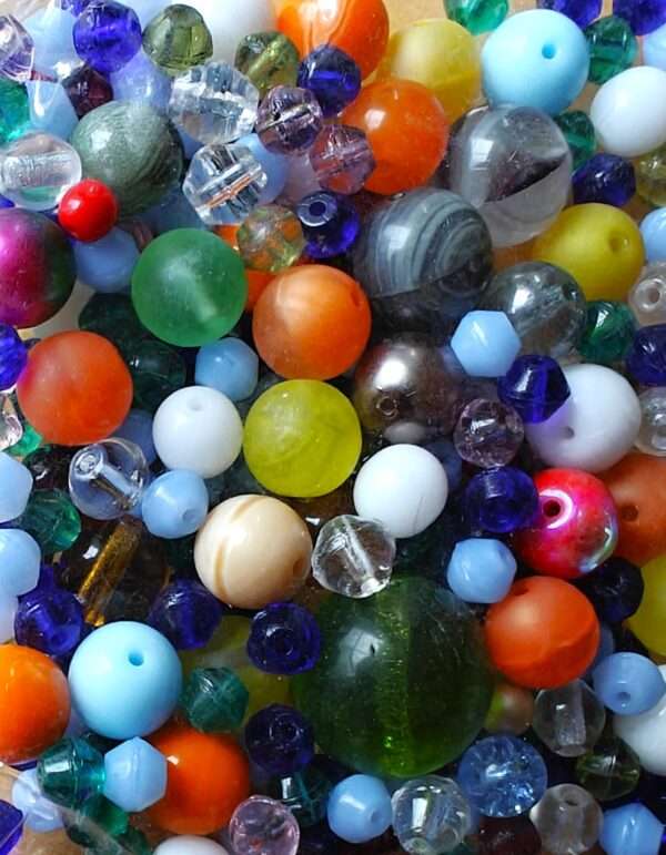 Glass Bead Mix Round Multi 50g