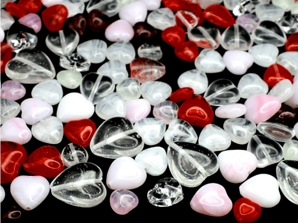 Glass Bead Mix Valentine 50g