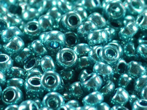 Seed Bead 10/o Turquoise metallic 20g