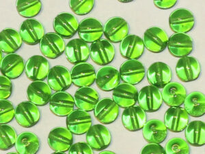 Glass Bead Round 8mm Light Green transparent 50pcs