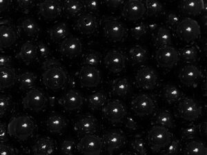 Glass Bead Round 8mm Black pearl 20pcs