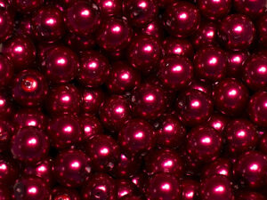 Glass Bead Round 8mm Red pearl 20pcs