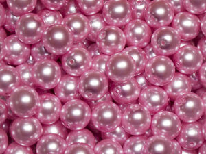 Glass Bead Round 6mm Pink pearl 30pcs