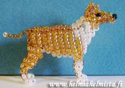 Finished Beadwork Smooth Collie sable