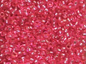 Seed Bead 10/o Pink silver lined inside 500 g