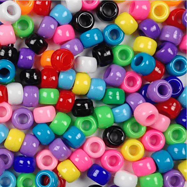 Akryylihelmi Pony 9x6mm Lajitelma Opaakki 200kpl