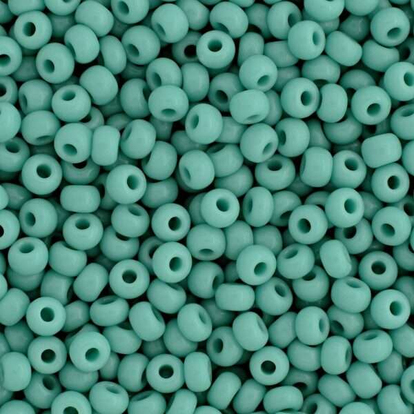 Seed Bead 5/o Turquoise opaque 50 g