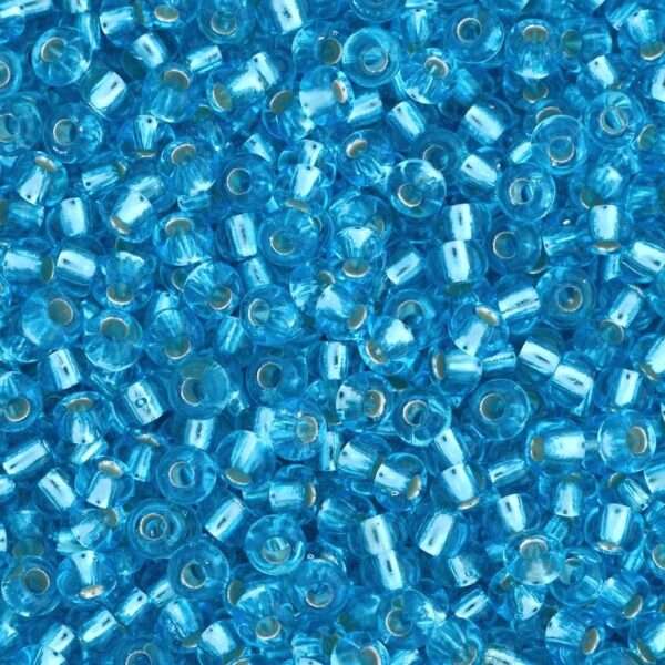 Seed Bead 10/o Light Blue silver lined inside 50 g
